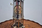 Authentic Vintage 1957 British Miners Flame Safety Lamp Protector Lamp Co Type 6