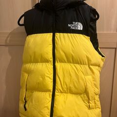 Black and Yellow mens Body warmer the north face size larger