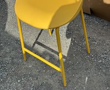 bar stools (x6) yellow