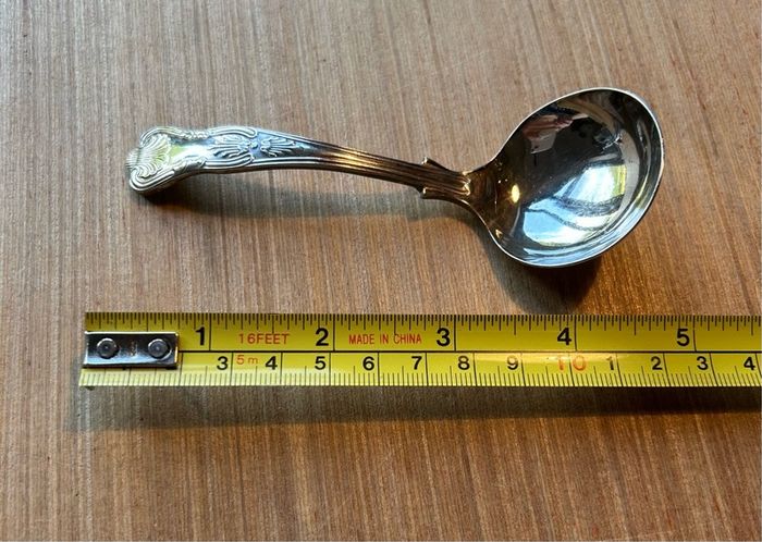 Vintage Sheffield Silver Plate Sauce Ladle with Kings pattern
