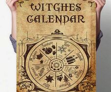 Witchy House Decoration With Samhain, Imbolc,Beltane, & more- unique gift