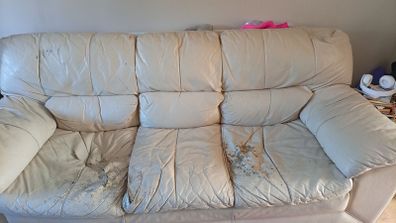 Leather 3 seater sofa for free