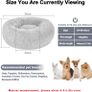 Calming Dog Cat Donut Bed - 19.7in Fluffy Plush Puppy Kitten Cuddler Round Bed, Warm and Soft Pet Cosy Anti Anxiety Beds with Non-Slip Bottom and Washable Image 3