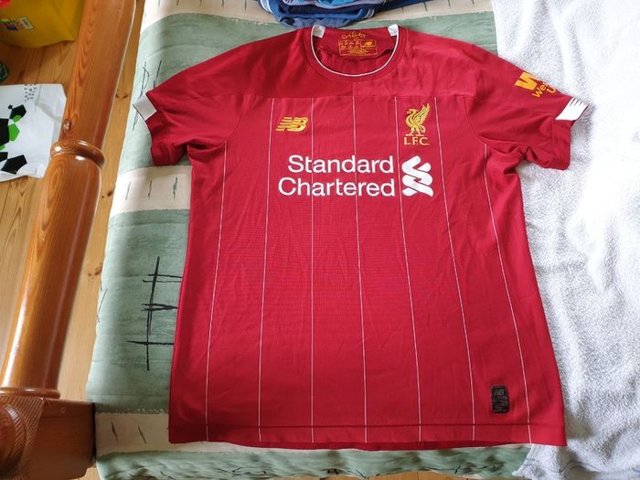 Liverpool Football Club Home Jersey 2019 to 2020 Childrens Extra Large New Balance YXL