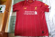 Liverpool Football Club Home Jersey 2019 to 2020 Childrens Extra Large New Balance YXL