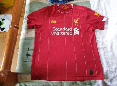 Liverpool Football Club Home Jersey 2019 to 2020 Childrens Extra Large New Balance YXL
