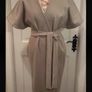 coat oasis size medium tie belted oatmeal beige coat Image 4