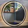LED Bathroom Mirror Black Frame Antifog Defogger Image 4
