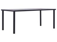 main image for ad Dining Table Black and Concrete Grey 200x100x75 cm MDF