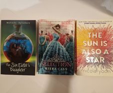 YA Book Bundle The Selection Sun Is Also A Star Sin Eaters Daughter