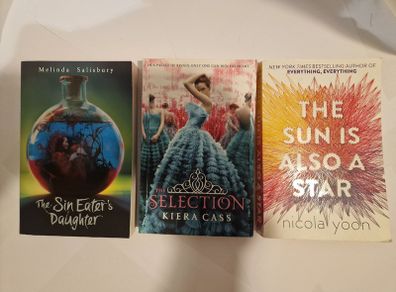 YA Book Bundle The Selection Sun Is Also A Star Sin Eaters Daughter