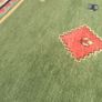 hand-knotted green Gabbeh rug Image 9