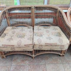 Wicker 2 Seater Sofa