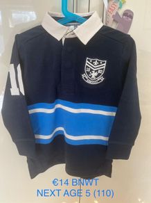 Next Boy Rugby style Top. BNWT age 5