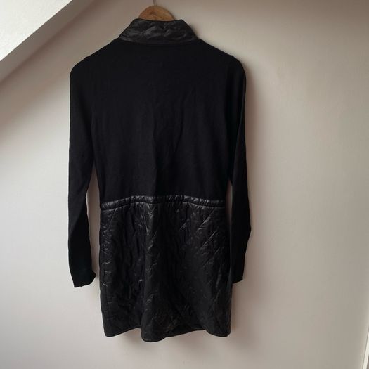 Betty Barclay Hybrid Knit & Quilted Longline Jacket Coatigan Black