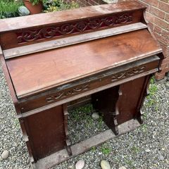 Vintage wooden organ casing - decorative piece