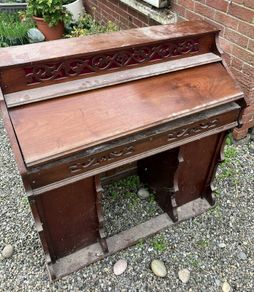 Vintage wooden organ casing - decorative piece