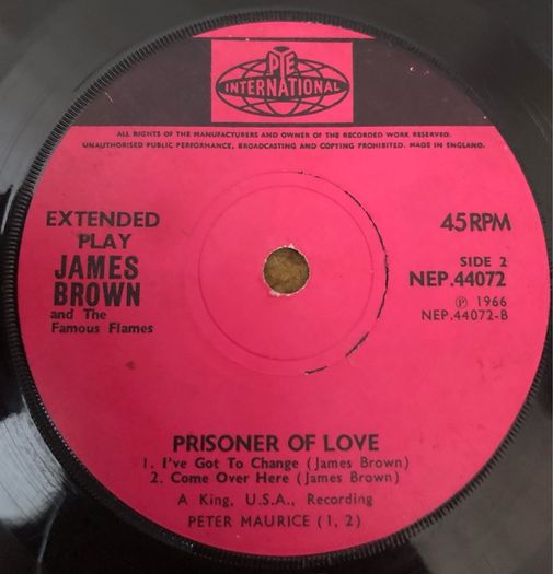 James Brown - Prisoner of Love EP (1966) 7"