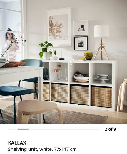 Ikea Kallax Shelving Unit - White