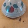 Stunning Large and Heavy Irish Studio  Pottery Hand-Potted and Hand-Painted Cheese Dome and Underplate By Ballydougan Pottery, Armagh, Northern Ireland, Apple Pattern, Excellent Condition Image 10