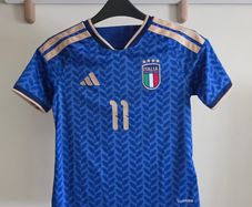 Brand New Italy 2026 Home Kids Jersey - Kean 11 (Size 9-10 Years / 140cm) - Official Adidas