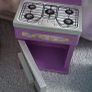 Barbie doll wooden furniture kitchen set Image 3