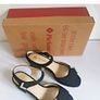 PieSanto Black Suede Sandals EU35 UK2 Rhinestone Block Heel BNIB Spain  CAN POST Image 2