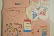 Brand New 8pc Baby Girl Gift Set - Pink Blanket &amp; Clothes (NIB)