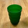 Pair of frosted green tumbler glasses Image 4