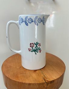 Vintage Spongeware Jug /Laura Ashley Martha Range