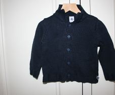 Petit Bateau Navy Cardigan Age 18 Months