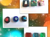 Handmade Fridge Magnets - Set of 3 - FREE DELIVERY