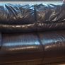 3 seater leather sofa + 2x armchairs Image 5
