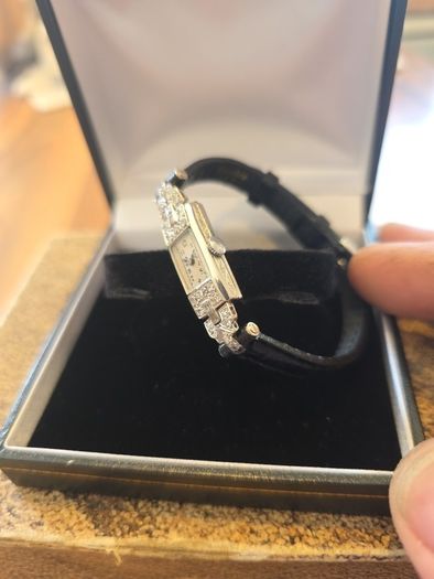 Platinum Art Deco Cocktail Watch