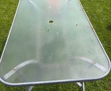 garden table and 6 chairs