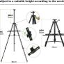 Easel Stand Art Easel for Adults Artists Easel for Painting & Displaying, 50 to 152cm Adjustable Easel, Aluminum Tripod with Portable Bag/Folding Keg/Apron (FREE POSTAGE) Image 5