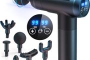 Massage Gun Deep Tissue Massager, 99 Speeds Powerful Percussion Massager with LCD Touch Screen, Handheld Muscle Massage Gun with 6 Massage Heads for Muscle Pain Relief and Relaxation MULTIPLE COLOURS AVAILABLE  (FREE POSTAGE)