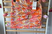 skirt Bnwt Zara floral mini skirt size large