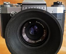 Praktica Nova IB camera with a Meyer Optik Gorlitz Domiplan 50mm lens F2.8 f22