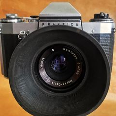 Praktica Nova IB camera with a Meyer Optik Gorlitz Domiplan 50mm lens F2.8 f22