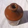 Stoneware antique ink bottle (large size 7.5" high) - made by Joseph Bourne of Denby (1880's - 1910's). Superb condition with remnants of label. Image 7