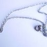Vintage Sterling Silver 925 Drop Pendant Necklace length 15" - 1,9g Image 7