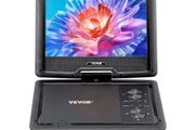 10.1 inch HD Swivel Display Screen, 4 Hours Built-in Rechargeable Battery, Dual Speakers, Support Sync TV/USB/SD Card/CD/DVD, Car Charger, AC Power Adapter, Remote Control
