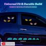 High-Brightness LED Neon Car Window Decoration Light, Wireless Solar Powered, "Devil'S Eye" Triangular Window Lighting, Creating Car Interior Image 2