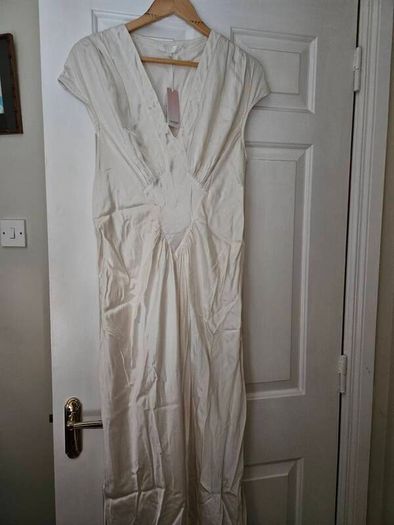 beautiful new satin ghost dress