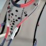 Giorgio Armani navy red white perspex high heels Sz 39.5 (Fit 6 - 6.5 UK) Rrp 595 (New) Image 6