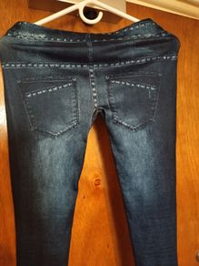 Sexy leggings imitation of jeans for crossdresser