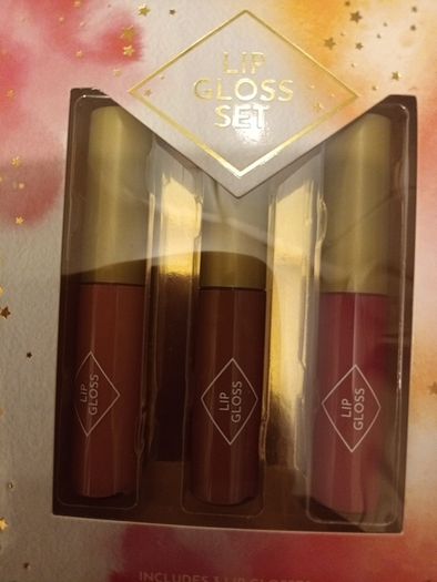 3 x lip gloss set