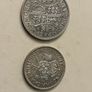 1942 GB half crown and florin 50% silver Image 4