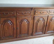 Solid wood side board